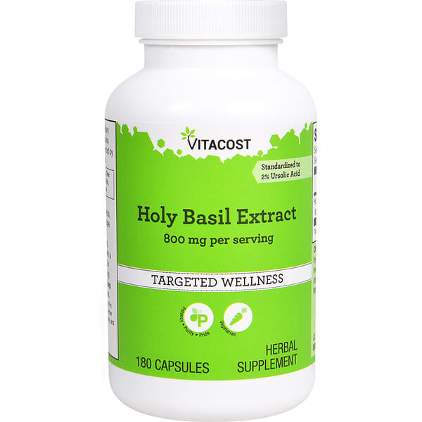 Vitacost, Holy Basil Extract, 800 mg per serving, 180 Capsules