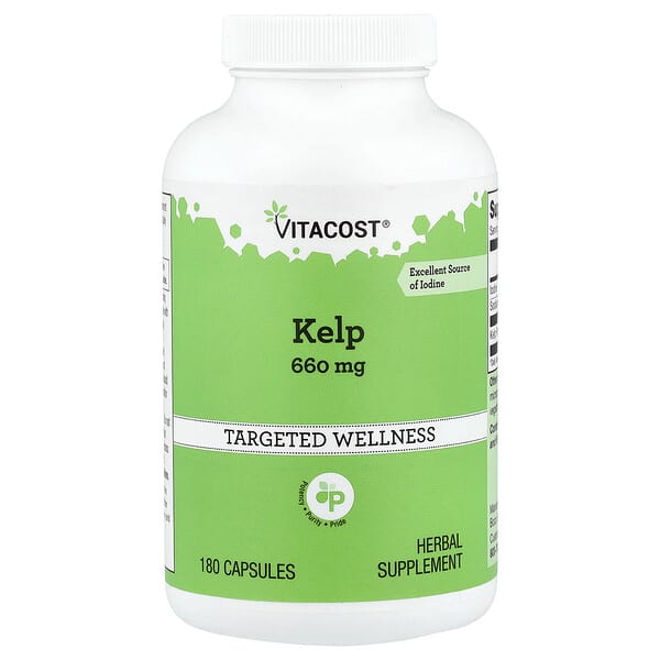 Vitacost, Kelp, 660 mg, 180 Capsules