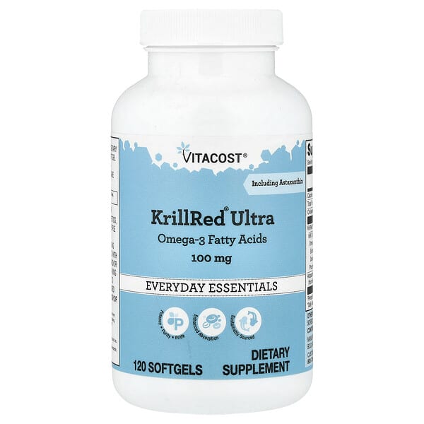 Vitacost, KrillRed® Ultra, 120 Softgels
