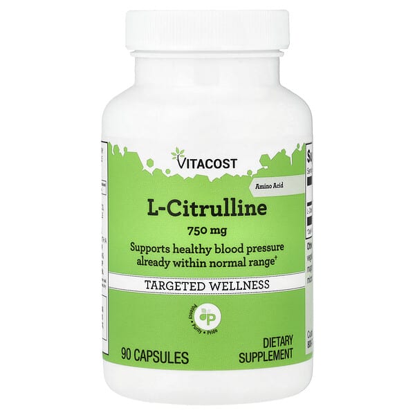 Vitacost, L-Citrulline, 750 mg, 90 Capsules