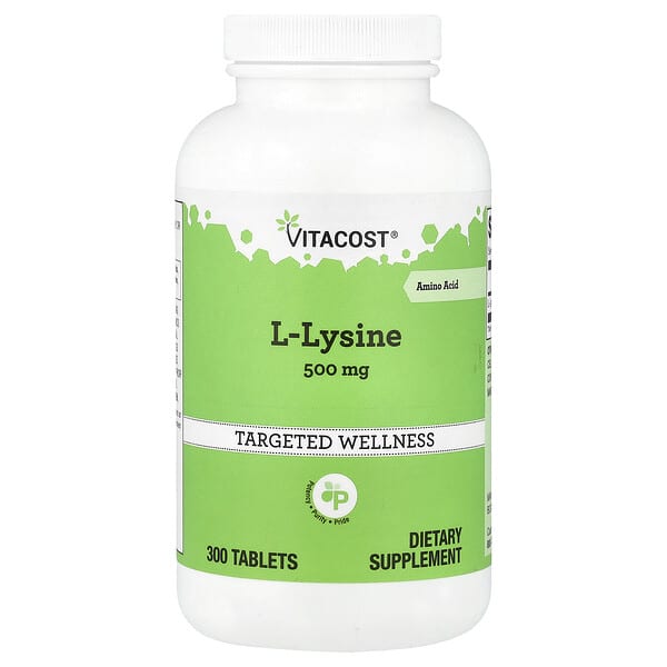 Vitacost, L-Lysine, 500 mg, 300 Tablets