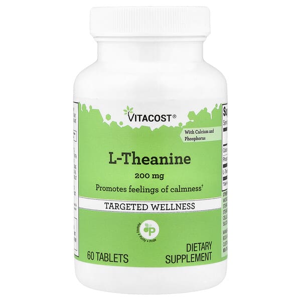 Vitacost, L-Theanine, 60 Tablets