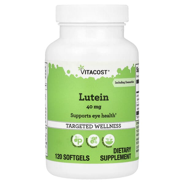 Vitacost, Lutein, 40 mg, 120 Softgels