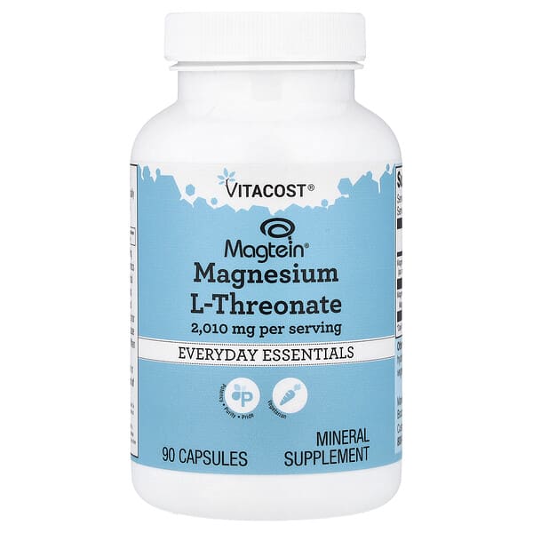 Vitacost, Magtein®, Magnesium L-Threonate, 90 Capsules (670 mg per Capsule)