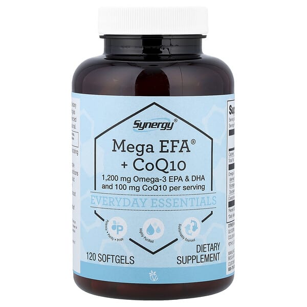 Vitacost, Mega EFA® + CoQ10 , 120 Softgels