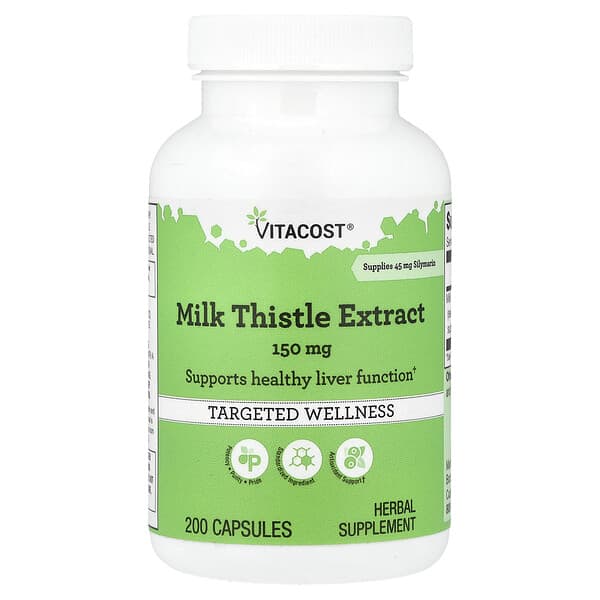 Vitacost, Milk Thistle Extract, 150 mg, 200 Capsules