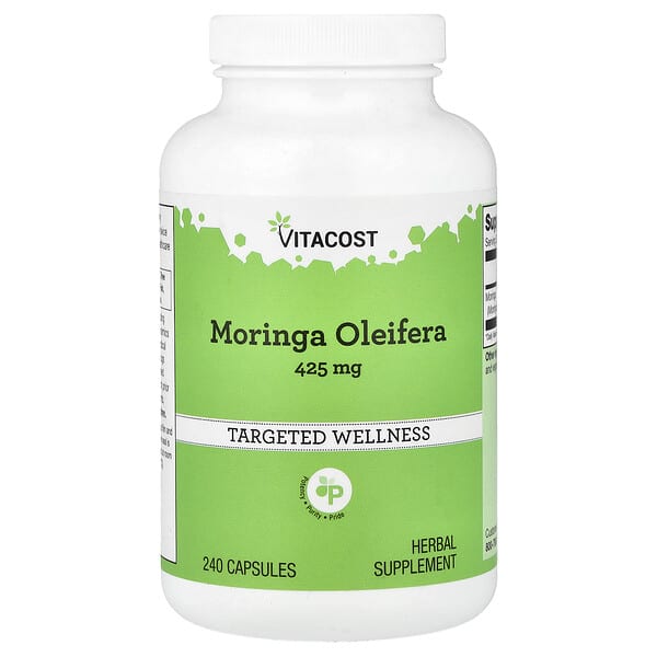 Vitacost, Moringa Oleifera, 425 mg, 240 Capsules