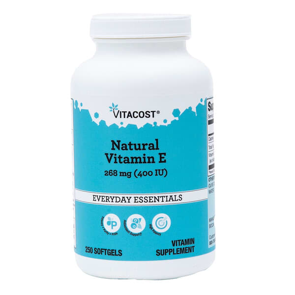 Vitacost, Natural Vitamin E, 400 IU, 250 Softgels