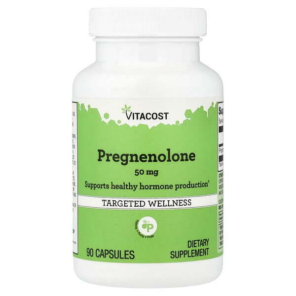Vitacost, Pregnenolone, 50 mg, 90 Capsules