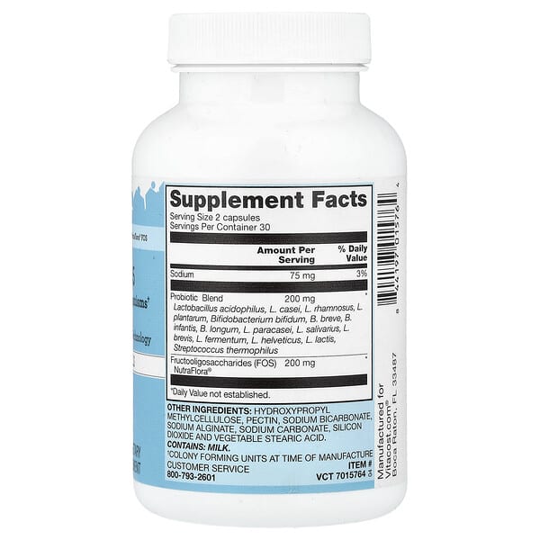 Alternative view of Vitacost, Probiotic 15-35 With NutraFlora® FOS, 60 Vegetarian Capsules