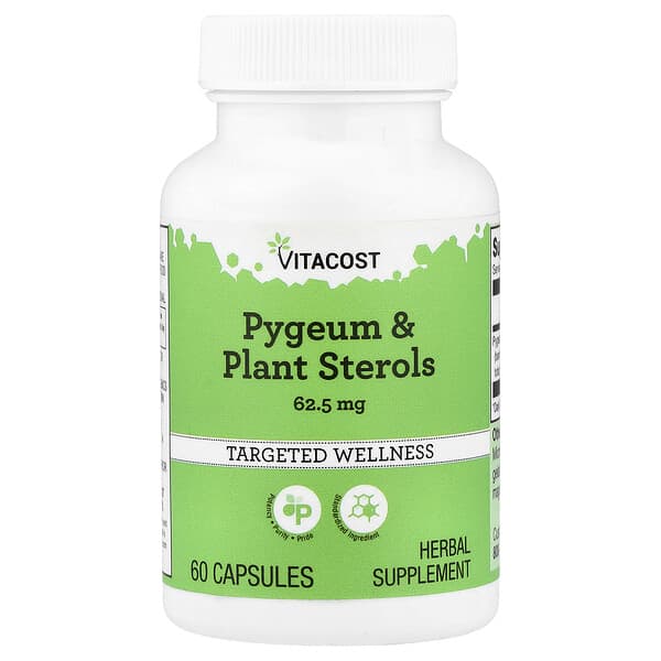 Vitacost, Pygeum & Plant Sterols, 60 Capsules