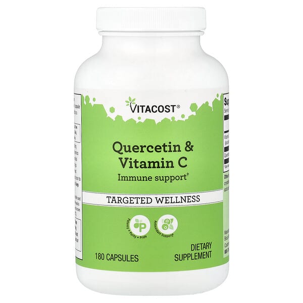 Vitacost, Quercetin & Vitamin C, 180 Capsules