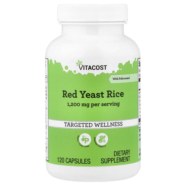 Vitacost, Red Yeast Rice with Policosanol, 120 Capsules