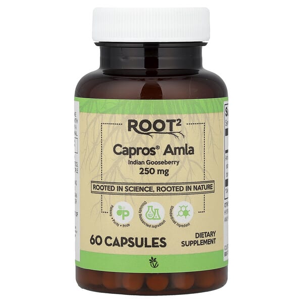 Vitacost, Root2, Capros® Amla, 250 mg, 60 Capsules 3 Vitacost, Root2, Capros® Amla, 250 mg, 60 Capsules