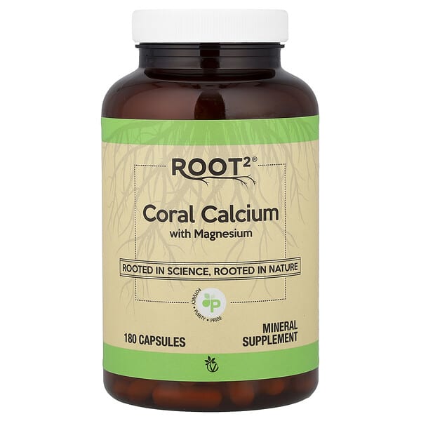 Vitacost, Root2®, Coral Calcium With Magnesium, 180 Capsules