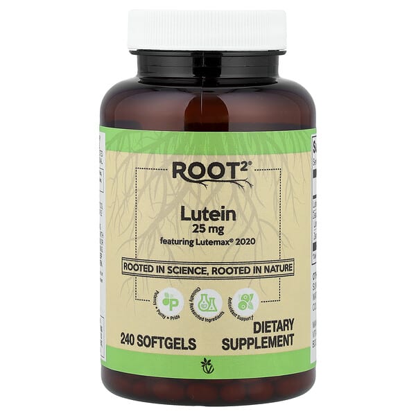 Vitacost, Root2®, Lutein Featuring Lutemax® 2020, 240 Softgels