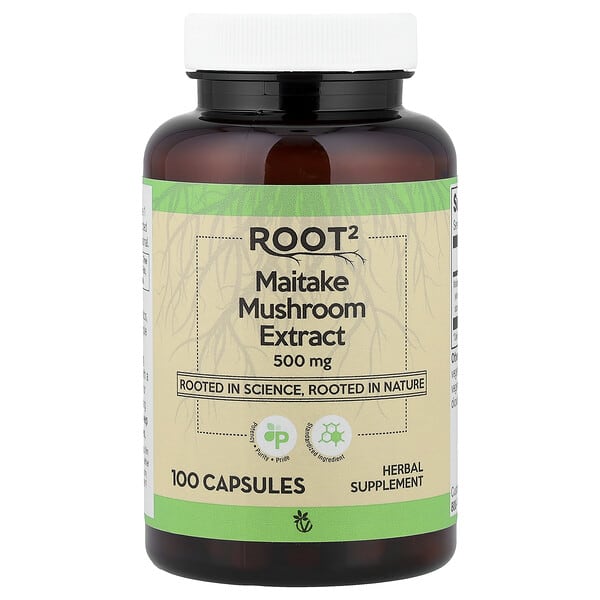 Vitacost, Root2, Maitake Mushroom Extract, 500 mg, 100 Capsules