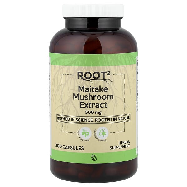 Vitacost, Root2, Maitake Mushroom Extract, 500 mg, 300 Capsules