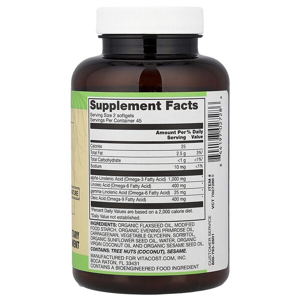 Alternative view of Vitacost, Root2®, Plant-Based Omega 3-6-9, 90 Softgels
