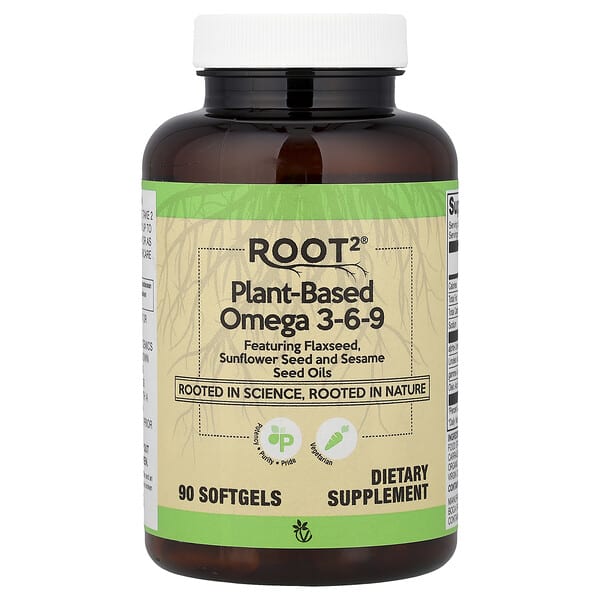 Vitacost, Root2®, Plant-Based Omega 3-6-9, 90 Softgels