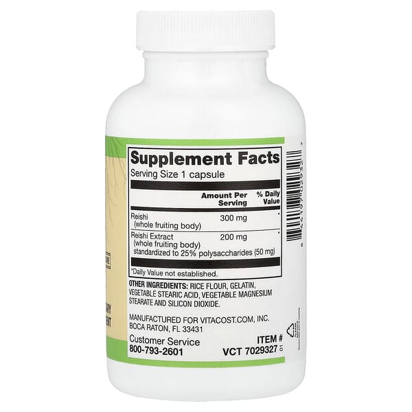 Alternative view of Vitacost, Root2®, Reishi Mushroom Complex, 500 mg, 60 Capsules