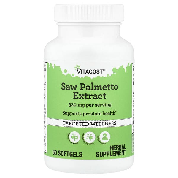 Vitacost, Saw Palmetto Extract, 60 Softgels