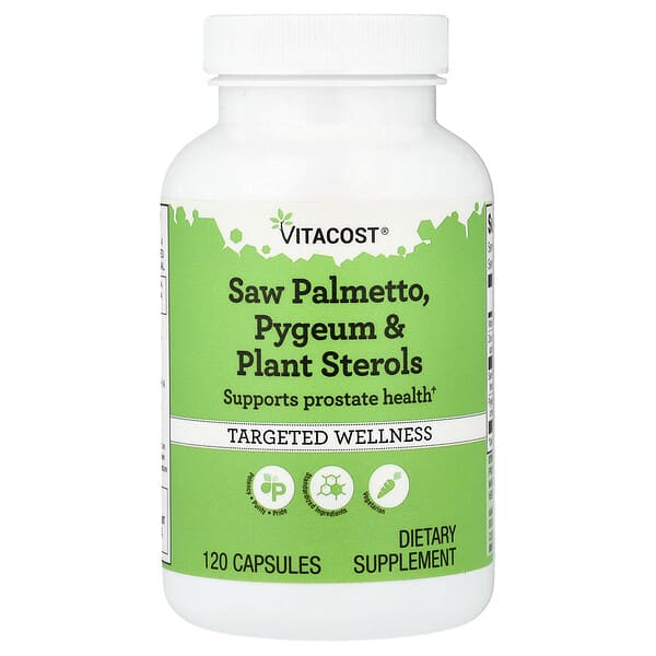 Vitacost, Saw Palmetto, Pygeum & Plant Sterols, 120 Capsules 5 Vitacost, Saw Palmetto, Pygeum & Plant Sterols, 120 Capsules