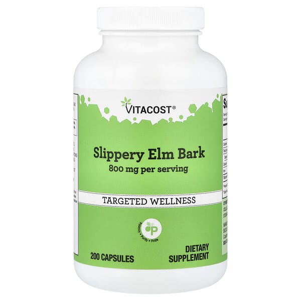 Vitacost, Slippery Elm Bark, 200 Capsules