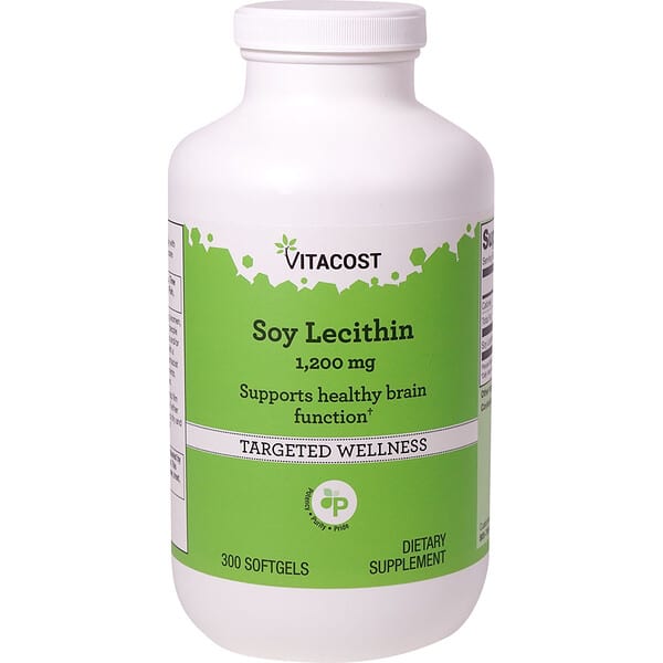 Vitacost, Soy Lecithin, 1200 mg, 300 Softgels