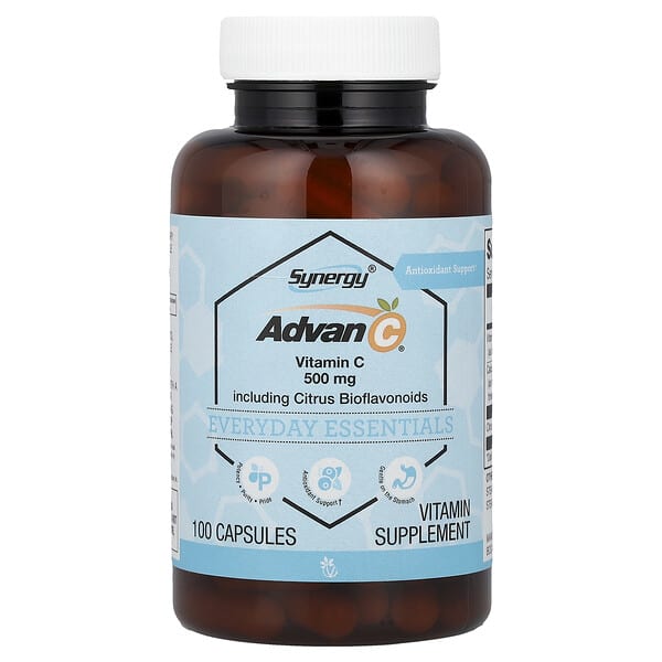 Vitacost, Synergy®, Advan-C® including Citrus Bioflavonoids, 100 Capsules