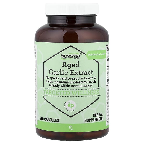 Vitacost, Synergy®, Aged Garlic Extract Including Soy Lecithin, 200 Capsules 3 Vitacost, Synergy®, Aged Garlic Extract Including Soy Lecithin, 200 Capsules