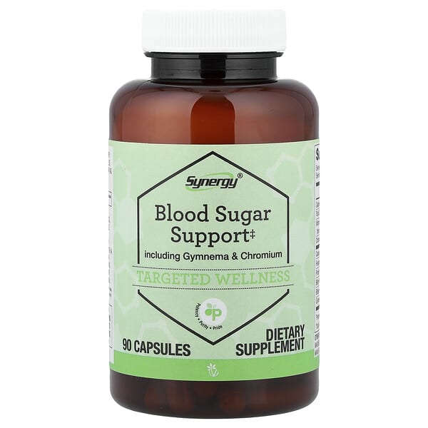 Vitacost, Synergy®, Blood Sugar Support Including Gymnema & Chromium, 90 Capsules
