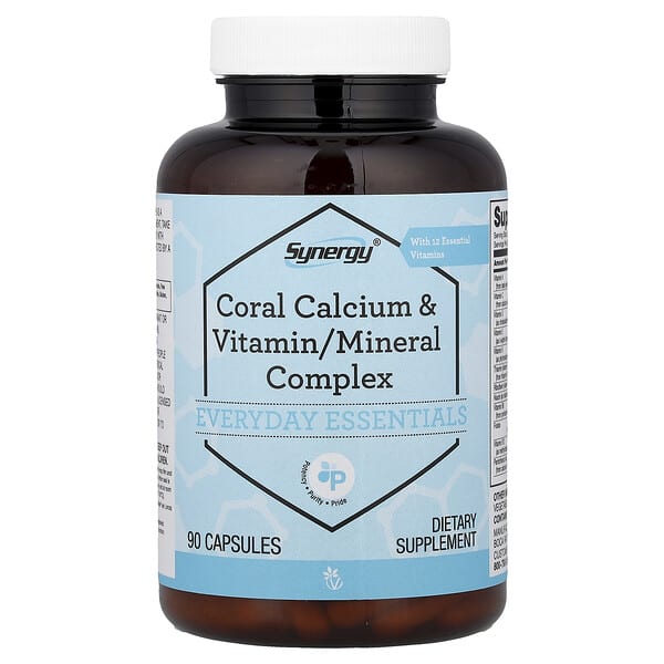 Vitacost, Synergy®, Coral Calcium & Vitamin/Mineral Complex, 90 Capsules 2 Vitacost, Synergy®, Coral Calcium & Vitamin/Mineral Complex, 90 Capsules