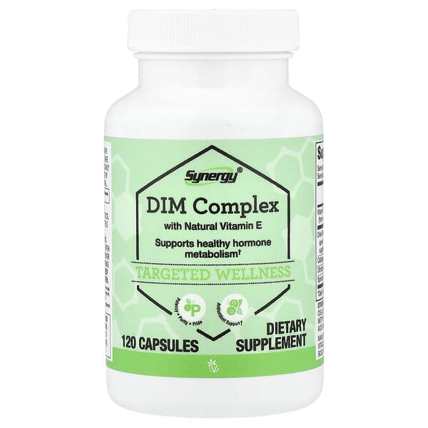 Vitacost, Synergy®, DIM Complex With Natural Vitamin E, 120 Capsules