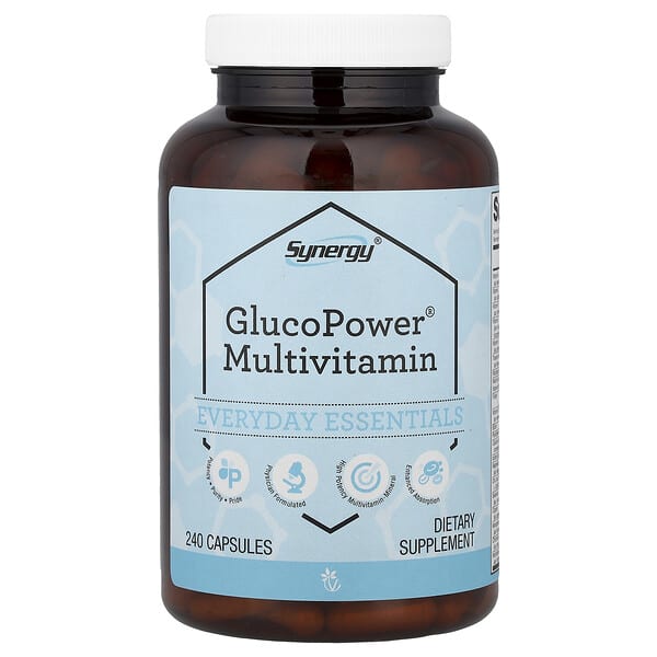 Vitacost, Synergy®, GlucoPower® Multivitamin, 240 Capsules