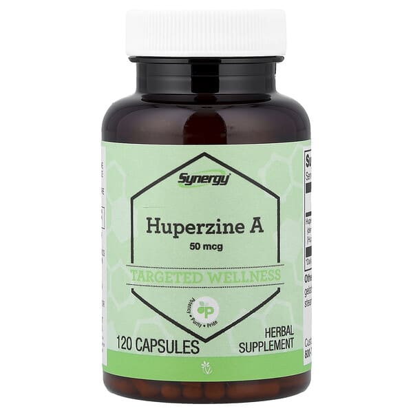 Vitacost, Synergy®, Huperzine A, 50 mcg, 120 Capsules 2 Vitacost, Synergy®, Huperzine A, 50 mcg, 120 Capsules