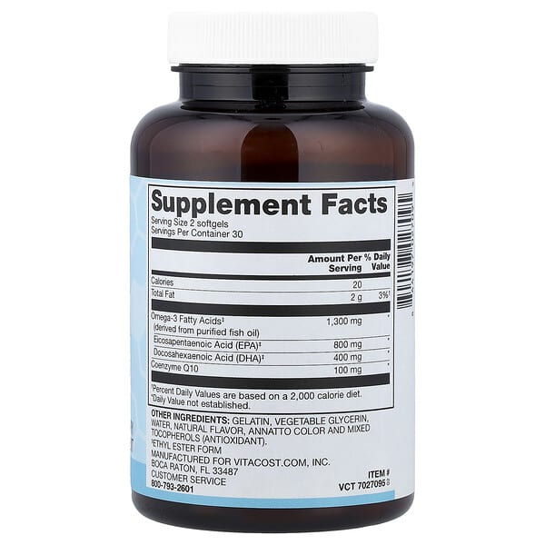 Alternative view of Vitacost, Synergy®, Mega EFA® + CoQ10, 60 Softgels