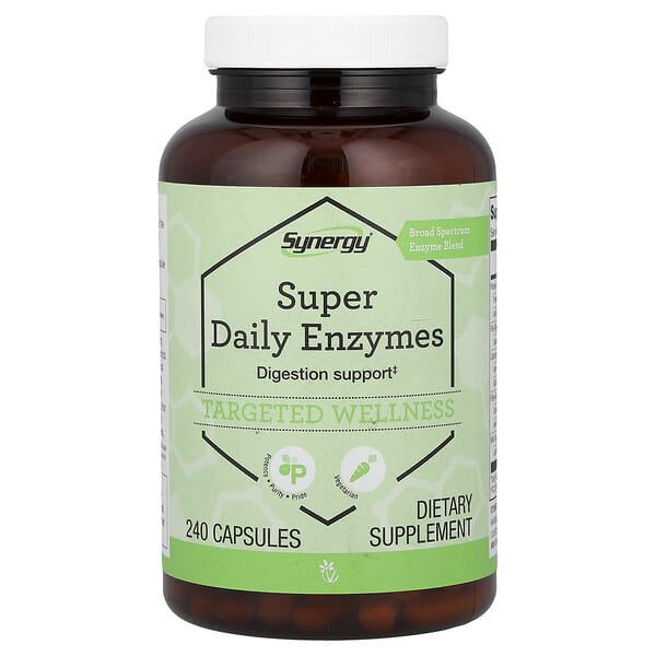 Vitacost, Synergy®, Super Daily Enzymes, 240 Capsules