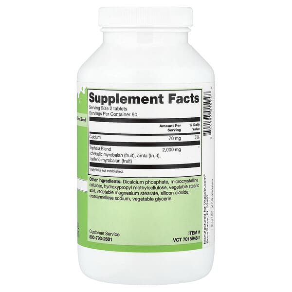 Vitacost, Triphala, 180 Tablets 2 Vitacost, Triphala, 180 Tablets - Ảnh 2