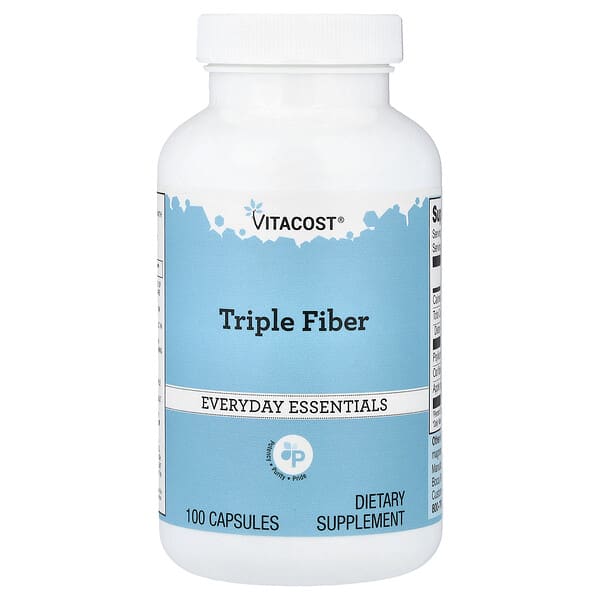 Vitacost, Triple Fiber, 100 Capsules