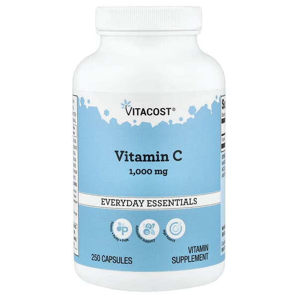 Vitacost, Vitamin C, 1,000 mg, 250 Capsules