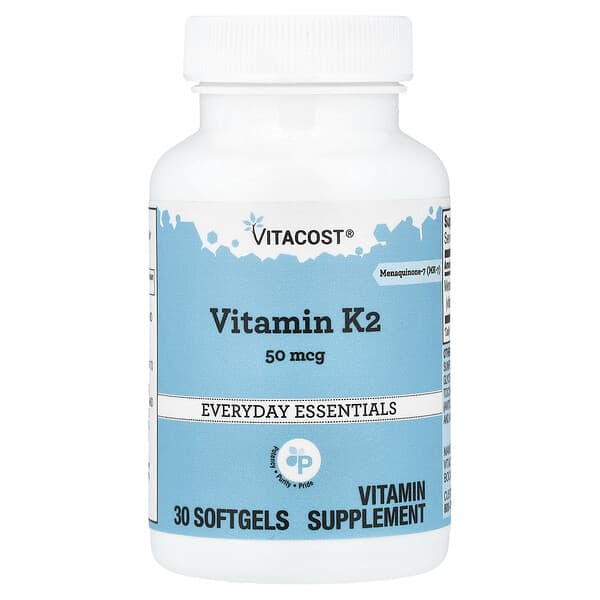 Vitacost, Vitamin K2, 50 mcg, 30 Softgels