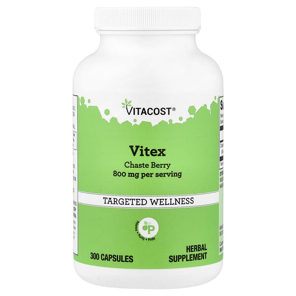 Vitacost, Vitex Chaste Berry, 300 Capsules (400 mg per Capsule) 5 Vitacost, Vitex Chaste Berry, 300 Capsules (400 mg per Capsule)