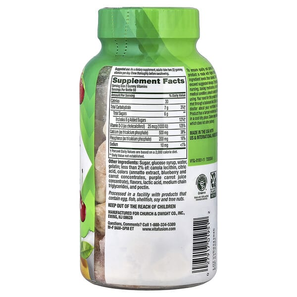 Alternative view of VitaFusion, Calcium Gummies, Fruit & Cream, 100 Gummies