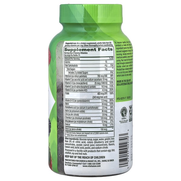 Alternative view of VitaFusion, Men's Multi Gummies, Berry, 150 Gummies
