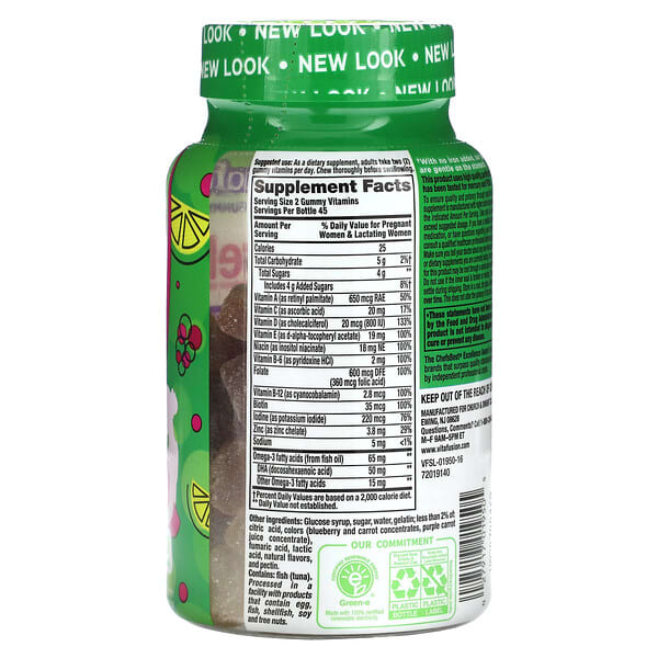 Alternative view of VitaFusion, PreNatal Gummy Vitamins , Natural Raspberry Lemonade, 90 Gummies