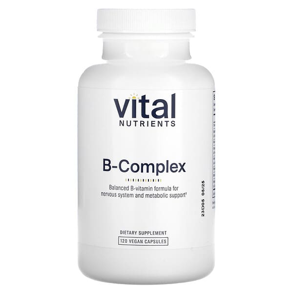 Vital Nutrients, B-Complex, 120 Vegan Capsules