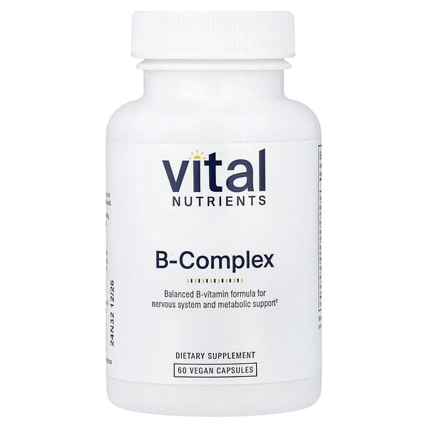 Vital Nutrients, B-Complex, 60 Vegan Capsules