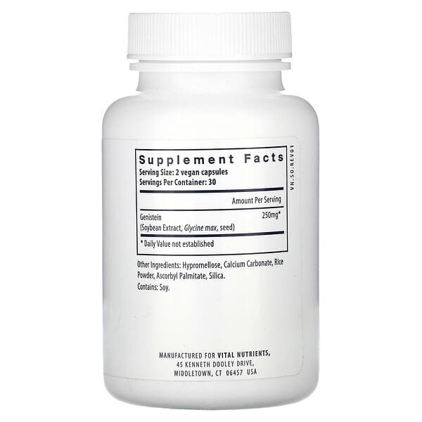 Alternative view of Vital Nutrients, Genistein, 60  Vegan Capsules (125 mg per Capsule)