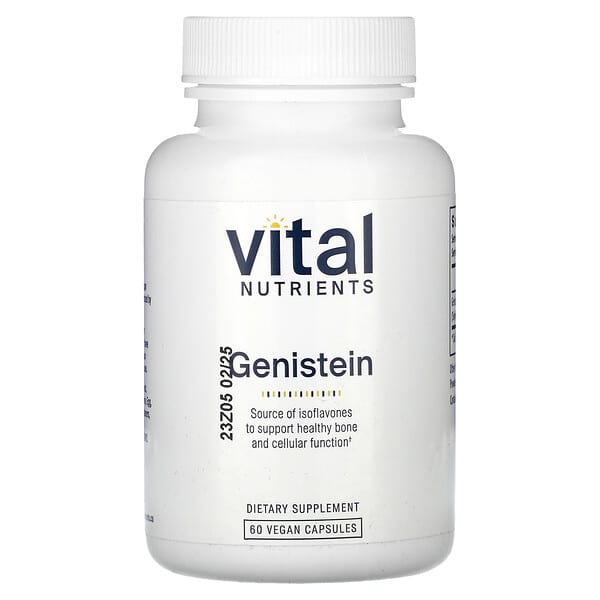 Vital Nutrients, Genistein, 60  Vegan Capsules (125 mg per Capsule)